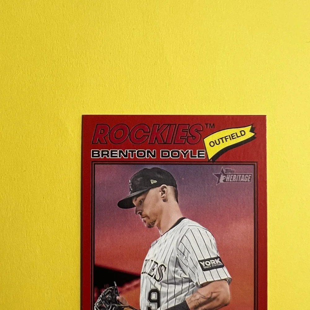 2026 Topps Heritage Brenton Doyle #355 Red‎ Border Rockies